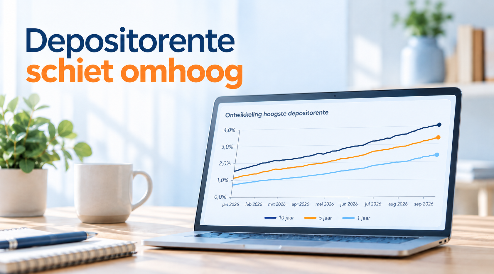 Depositorentes schieten omhoog: spaargeld vastzetten levert meer op