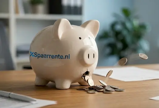 negatieve spaarrente uitgelegd met geld uit het spaarvarken